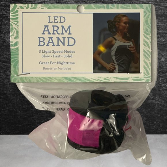 Best Brands 4PC Running SET; Resistance Bands, Hydration Reminder, LED Arm Band - Picture 4 of 7